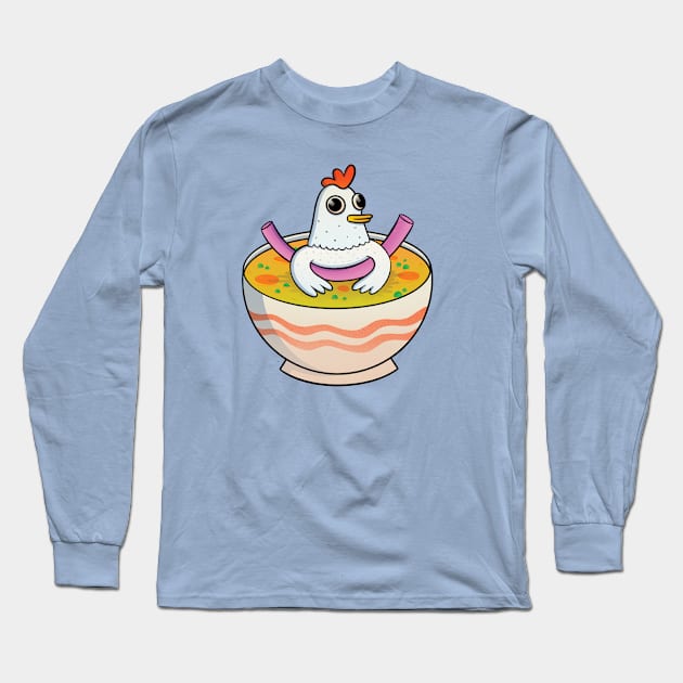 Chicken Noodle Soup Long Sleeve T-Shirt by royalsass